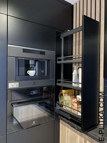 Кухня Perfecta mebli Düsseldorf, современный стиль кухни на заказ, кухня в индустриальном стиле loft