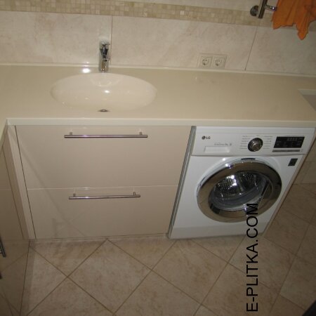 Встроенная угловая мебель для ванной