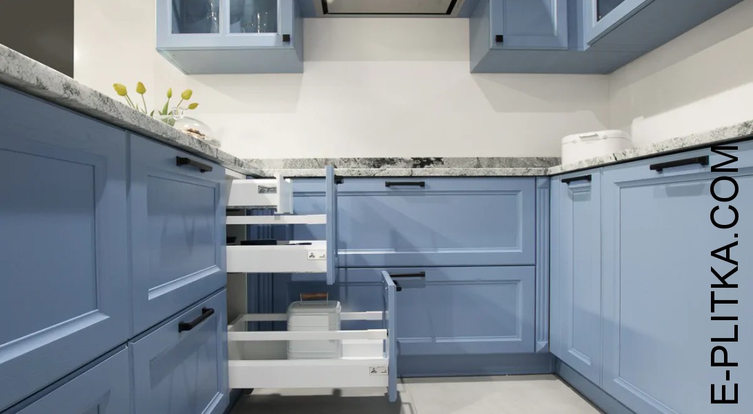 Наполнение кухни под заказ, удобные выдвижные ящики