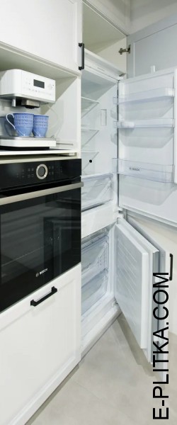 Кухня Perfecta mebli «Dominic», встроенный кухонный холодильник