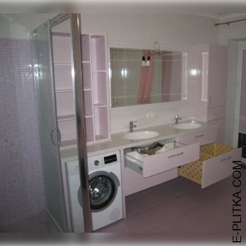 Виробництво меблів для ванної кімнати з двома раковинами