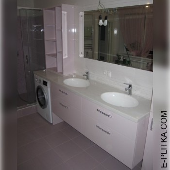 Виробництво меблів для ванної кімнати з двома раковинами