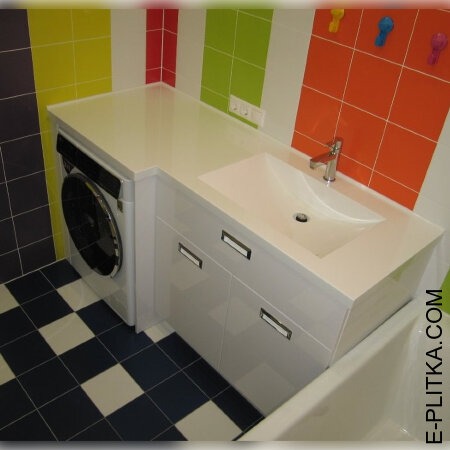 Встроенная мебель для ванной комнаты на заказ