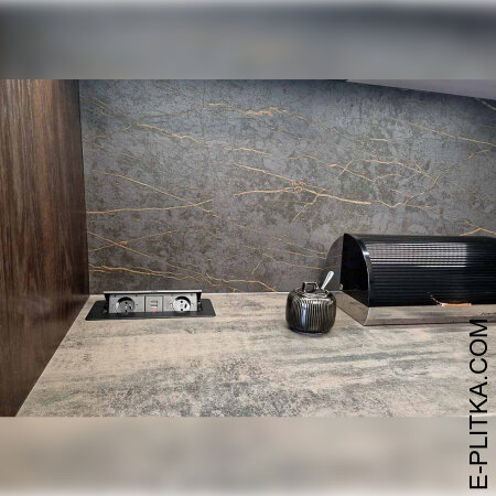 Кухня «Silena» темное дерево с серым