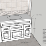 Нравится Мебель для ванной комнаты с раковиной - сделаем по Вашим размерам
