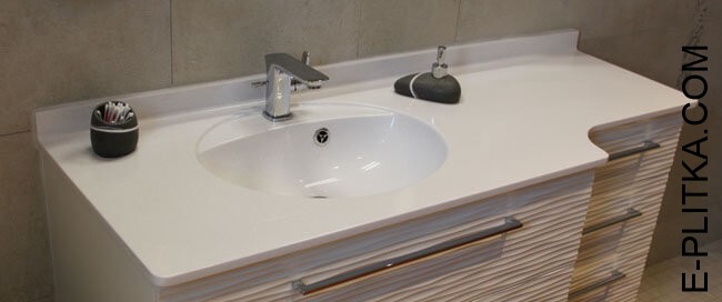 Производство мебели для ванной комнаты со столешницей