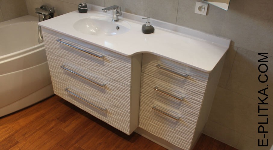 Производство мебели для ванной комнаты со столешницей
