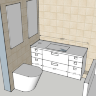 Нравится Мебель для ванной комнаты столешница искусственный камень - сделаем по Вашим размерам