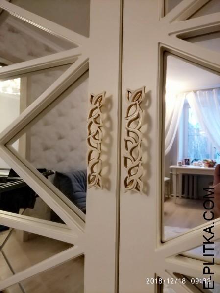 Шкаф «Аполон» — фасады зеркало с перекрестьями