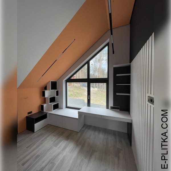 Стильный шкаф в подростковую спальню на мансардный этаж