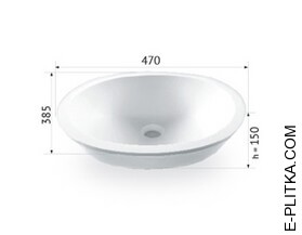 Раковина из искусственного камня m283