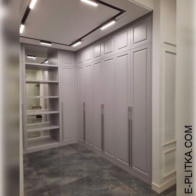 П-подібна гардеробна шафа, стиль сучасна класика