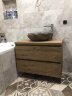 Тумба під мийку з фасадами «під дерево» 2