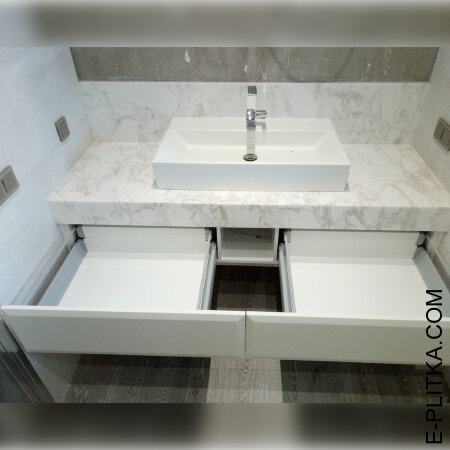 Мебель для ванной под столешницу из плитки