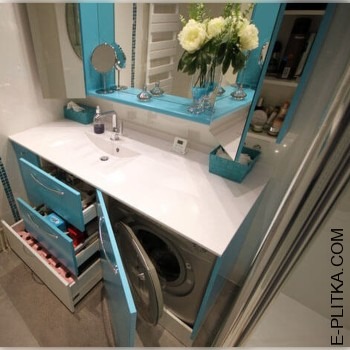 Тумба під раковину з пральною машиною