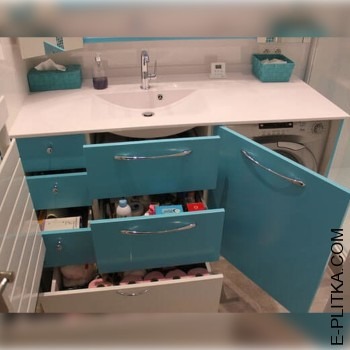 Тумба під раковину з пральною машиною