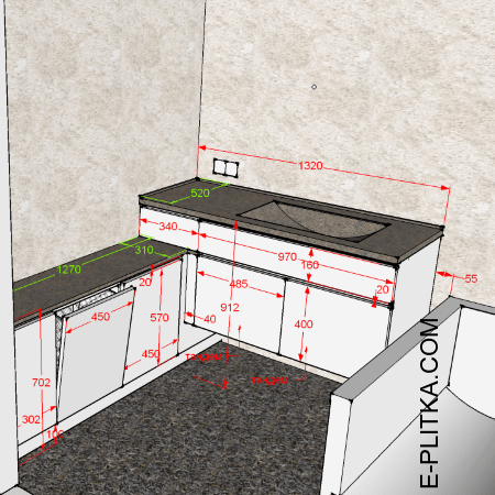 Заказать подвесную мебель для ванной
