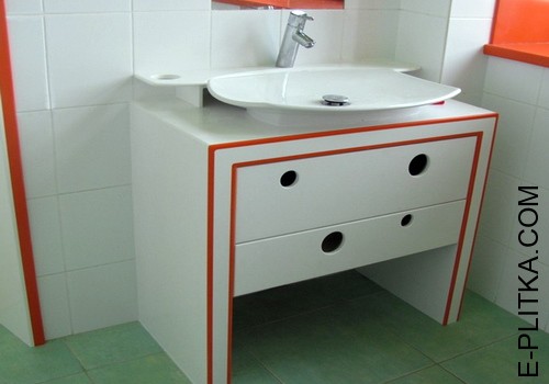 Тумба под раковину в ванную со столешницей