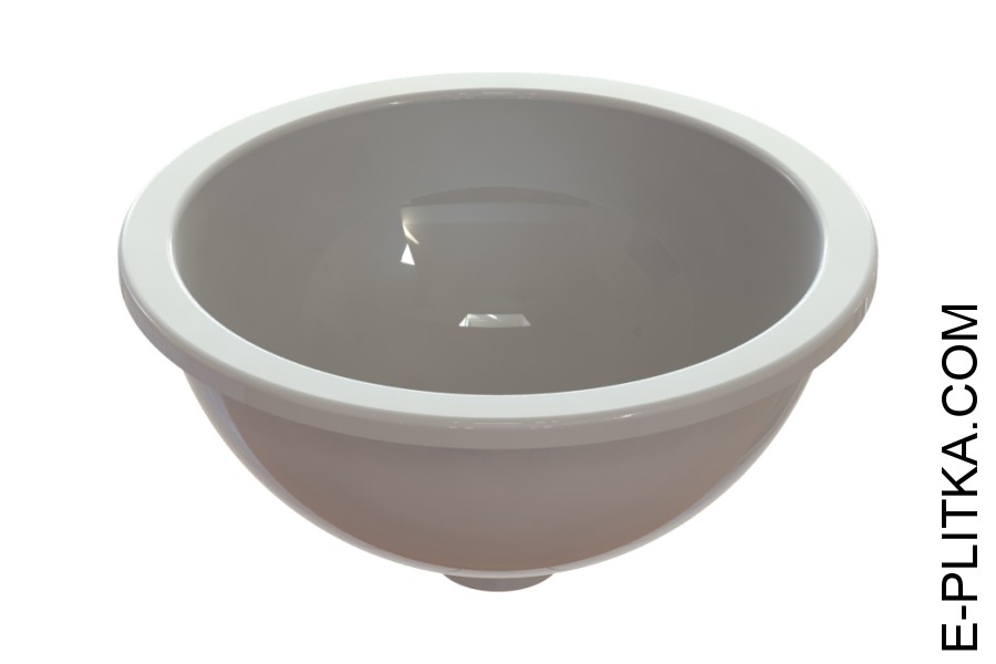 Раковина чаша на стільницю врізна Ø 40 кругла