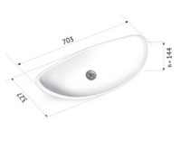 Раковина из искусственного камня ma802