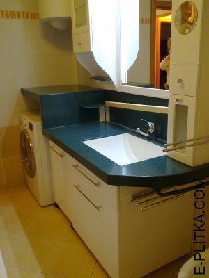 Мебель для ванной под стиральную машину по индивидуальным размерам