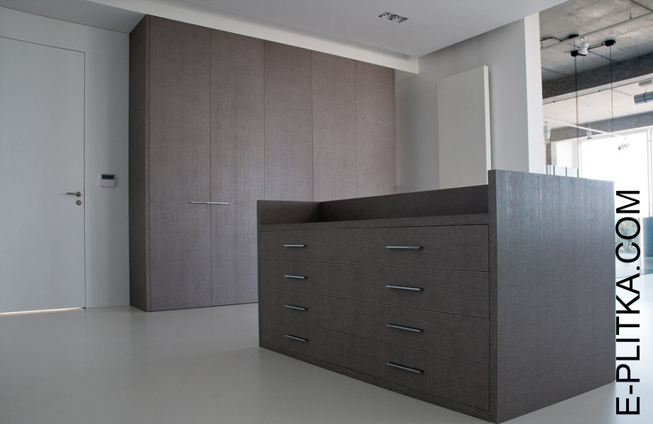 Шкаф «Колд брю» с фасадами CLEAF