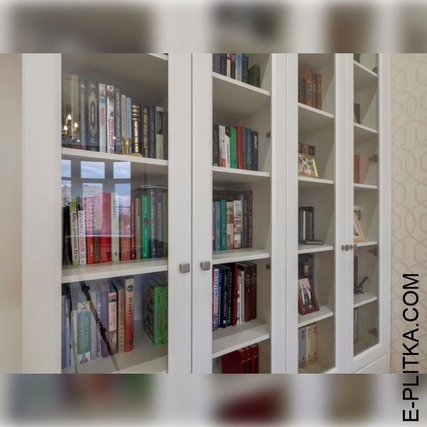 Изготавливаем современные шкафы для книг в Киеве под заказ комфортных размеров и по индивидуальному дизайн-проекту. Современная модель книжного шкафа белого цвета в домашнюю библиотеку. ЗВОНИТЕ ☎️ +38(073) 576 63 03 ✔️ Выбирайте наше качество