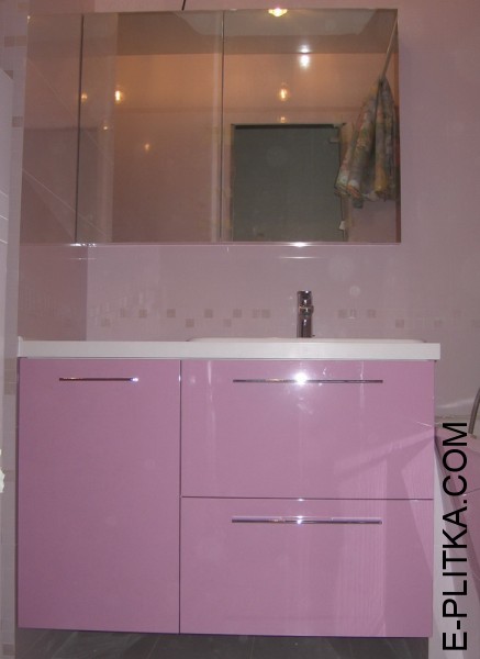 Мебель для ванной с накладной раковиной  на 110 см