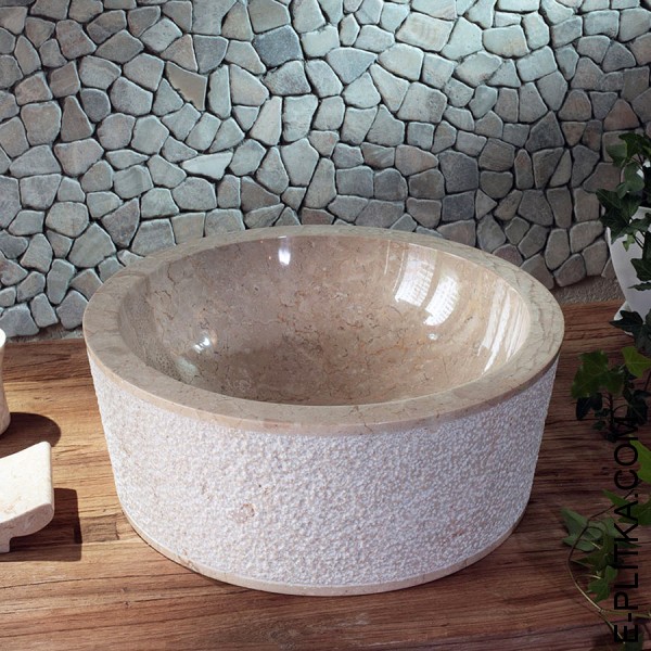 Раковина из натурального камня hammer_white