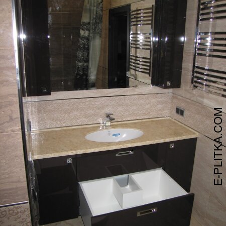 Мебель для ванной с накладной раковиной на 120 см