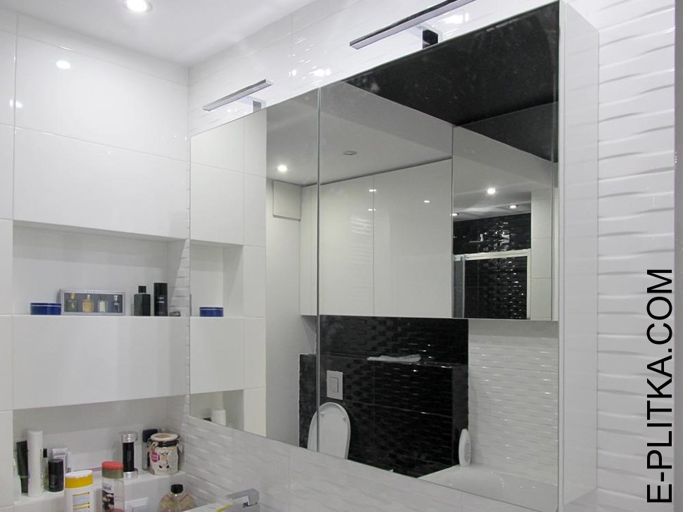 Нравится Зеркальный шкаф в ванную комнату навесной - сделаем по Вашим размерам