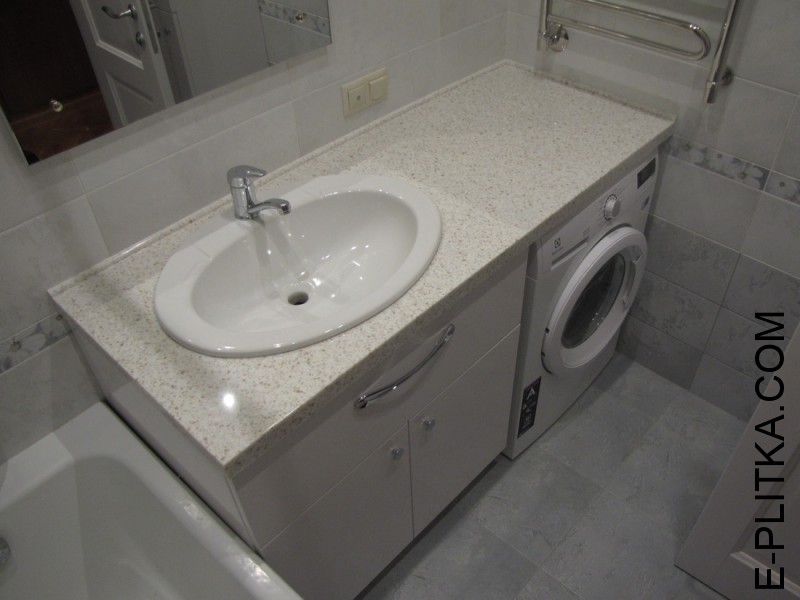 Меблі для ванної кімнати з накладною раковиною на 125 см