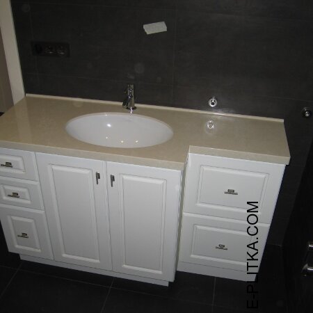 Мебель для ванной с накладной раковиной на 130 см