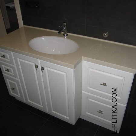Мебель для ванной с накладной раковиной на 130 см