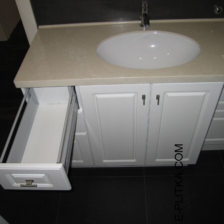 Мебель для ванной с накладной раковиной на 130 см