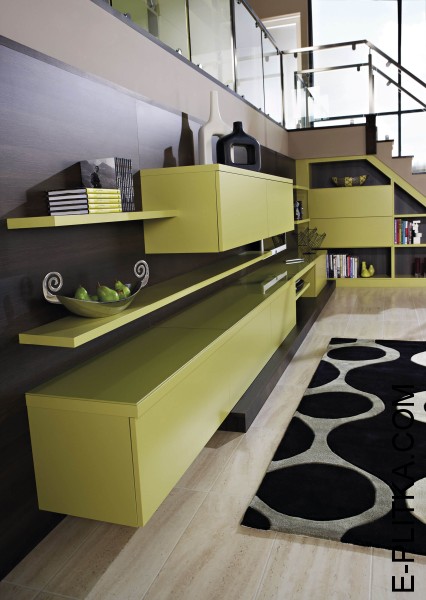 Гостиная в дом с лестницей «Лиана»