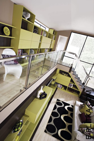 Гостиная в дом с лестницей «Лиана»