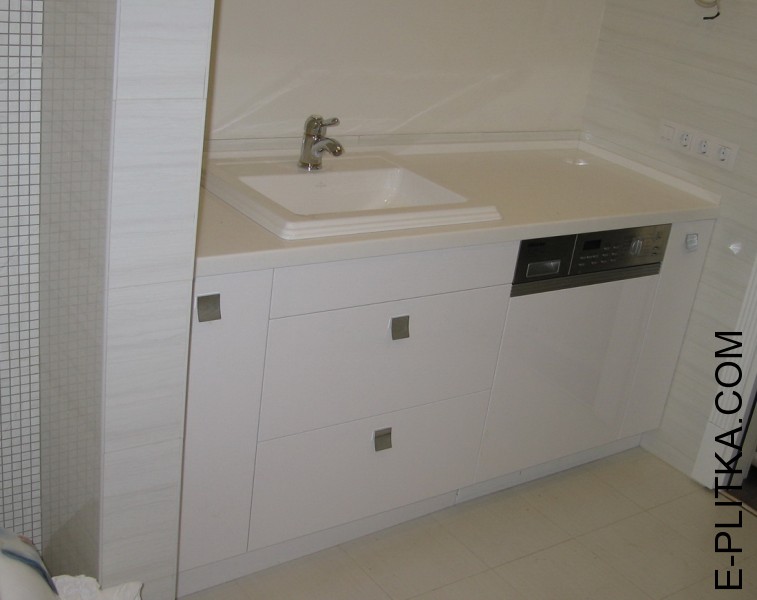 Мебель для ванной с накладной раковиной на 145 см