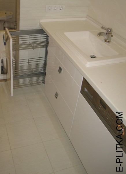 Мебель для ванной с накладной раковиной на 145 см