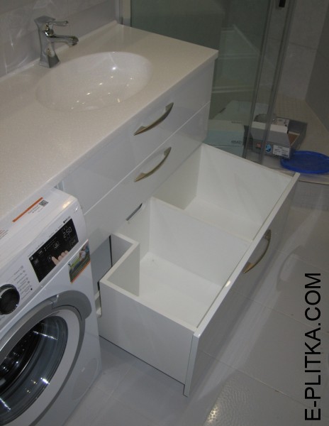 Меблі для ванної кімнати з накладною раковиною на 135 см