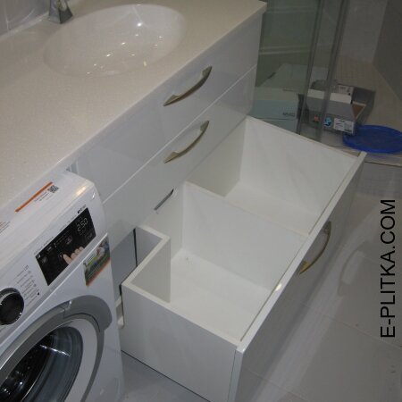 Мебель для ванной с накладной раковиной на 135 см