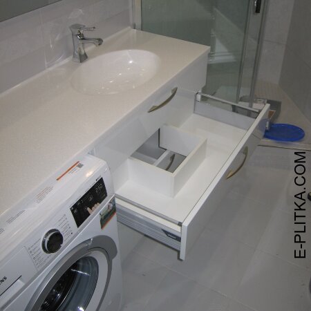 Мебель для ванной с накладной раковиной на 135 см