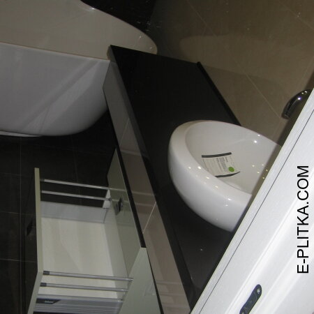 Мебель для ванной со столешницей и накладной раковиной