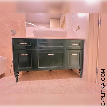 Тумба со столешницей и раковиной для ванных