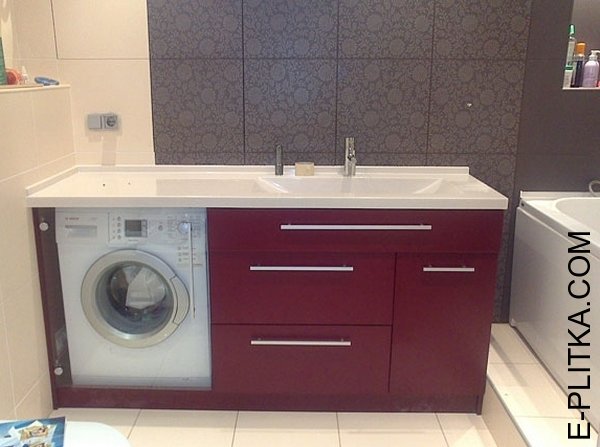 Нравится Мебель для ванной со стиральной машиной купить - сделаем по Вашим размерам