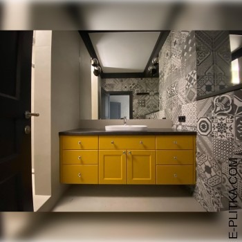 Меблі для ванної кімнати зі стільницею на 140 см