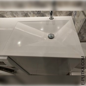 Стільниця з раковиною та тумбою під пральну машину