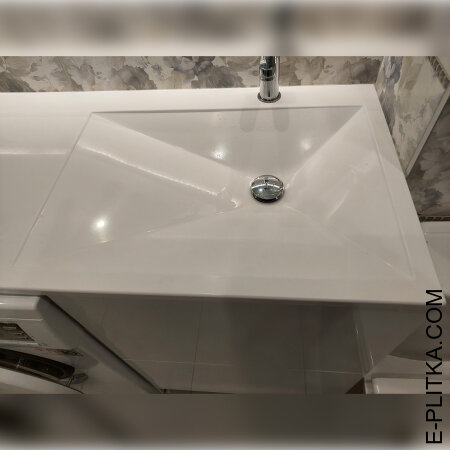 Столешница с раковиной и тумбой под стиральную машину