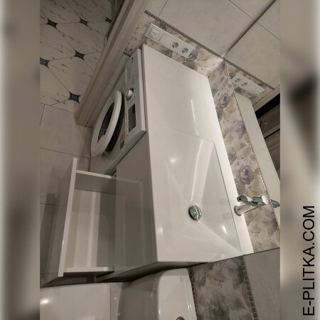 Столешница с раковиной и тумбой под стиральную машину