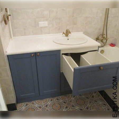 Мебель для ванной со столешницей на 120 см